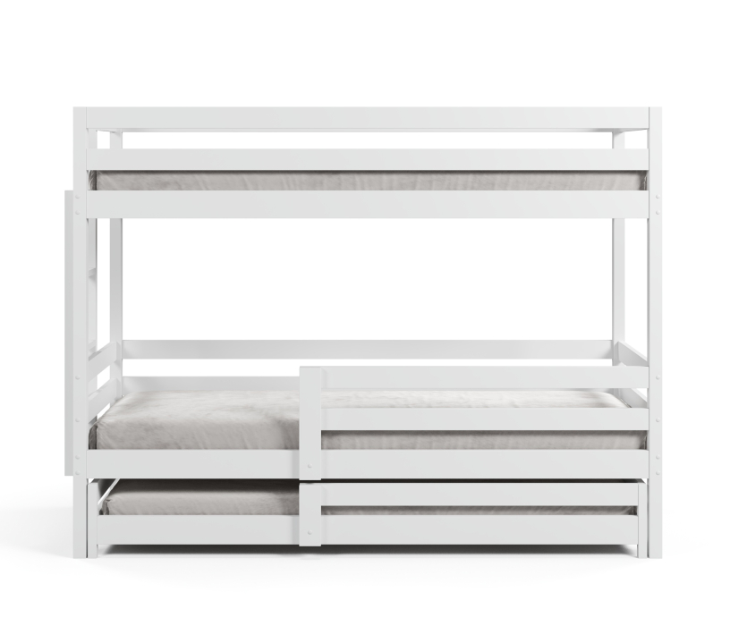 Кровати, Кровать трехъярусная Ферст 1, 90*200, массив