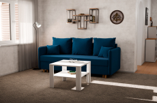 Диваны кровати со спальным местом, Прямой диван Санти,еврокнижка,велюр