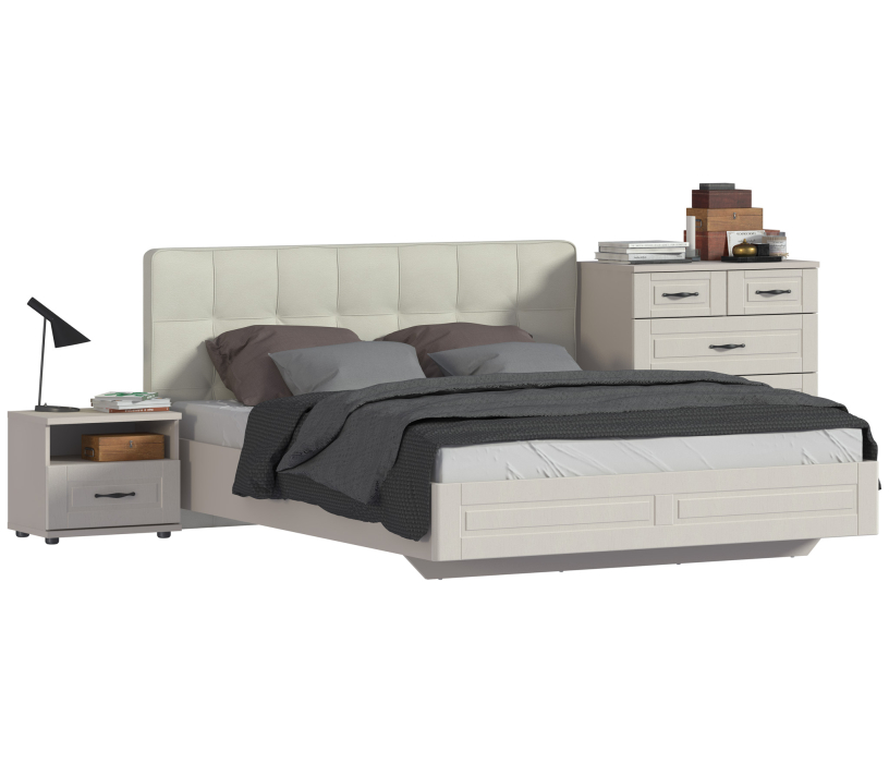 Спальные гарнитуры, Сити Комплект (кровать СБ-2938+тумба+комод)
