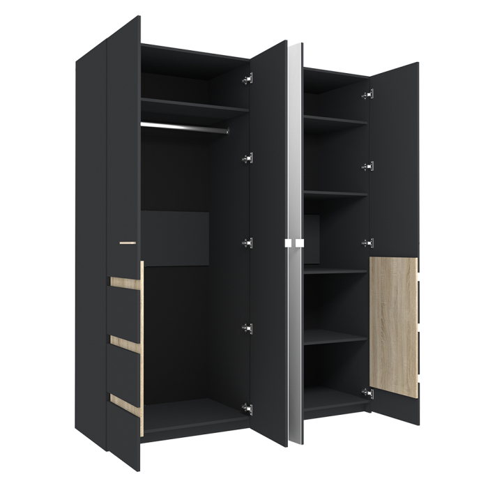 Шкафы распашные, Шкаф 4-х створчатый Анона 8