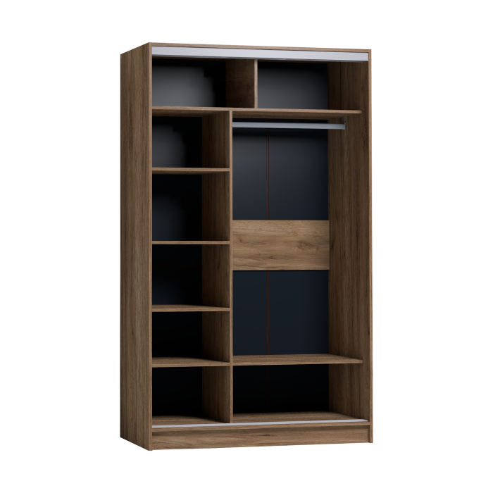 Шкафы-купе 2-х дверные, Шкаф-купе 2-дв  Strike 1200 лдсп/лдсп  (в2105*ш1232*г595)