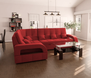Модульный диван Майами-3,микровелюр,антивандальная ткань,венеция