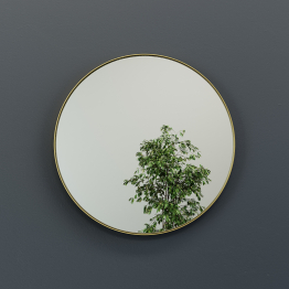 Дизайнерское настенное зеркало GENGLASS Rauntel M в металлической раме