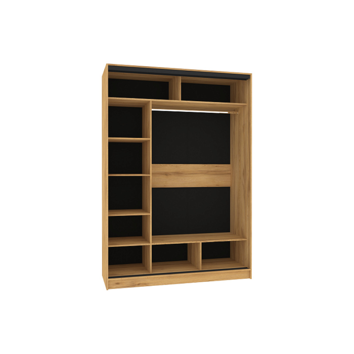 Шкафы-купе 2-х дверные, Шкаф-купе 2-дв  Домашний 1600 зеркало/лдсп  (в2295*ш1600*г595)