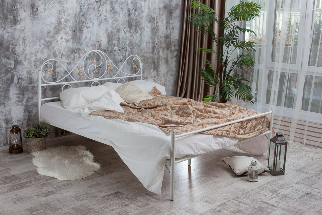 Кованые кровати, Кованая кровать Венеция 1.8 с одной спинкой