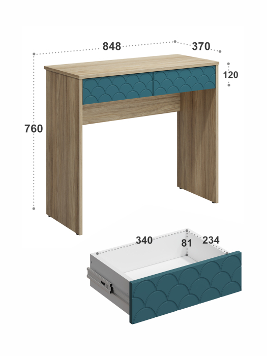 Туалетные столики, Стол Велламо ВО-09