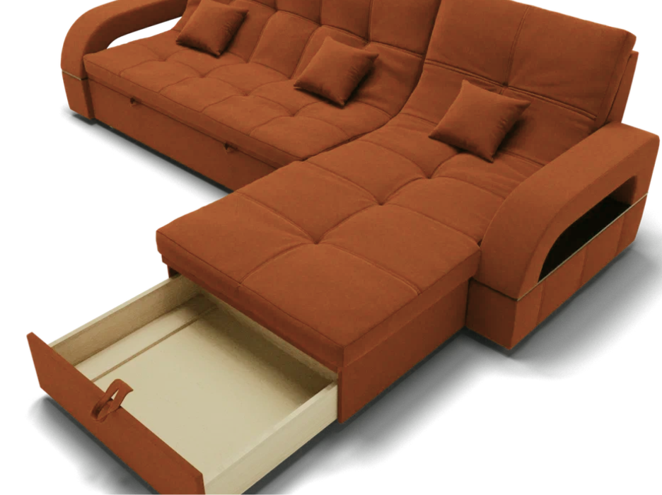 Диваны модульные угловые, Модульный диван Майами-2,микровелюр,антивандальная ткань,венеция