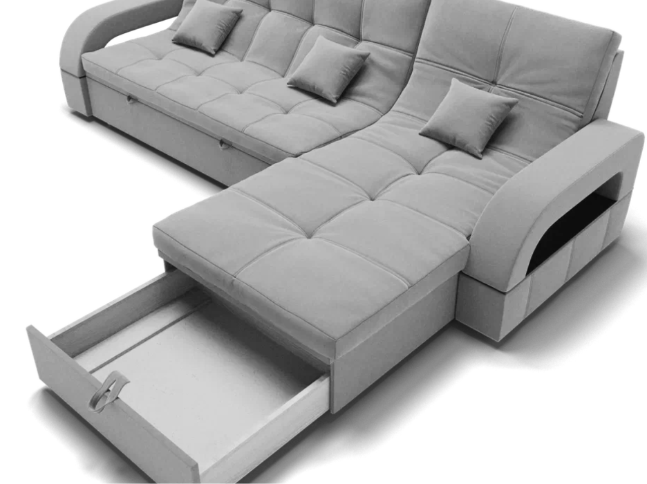 Диваны модульные угловые, Модульный диван Майами-2,микровелюр,антивандальная ткань,венеция