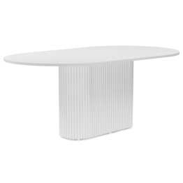 Стол Барон О 200 х 90 (белые ноги)