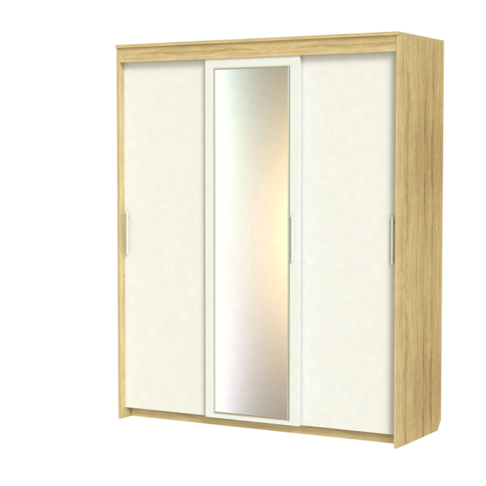 Шкафы-купе 3-х дверные, Шкаф-купе шк-21 с зеркалом