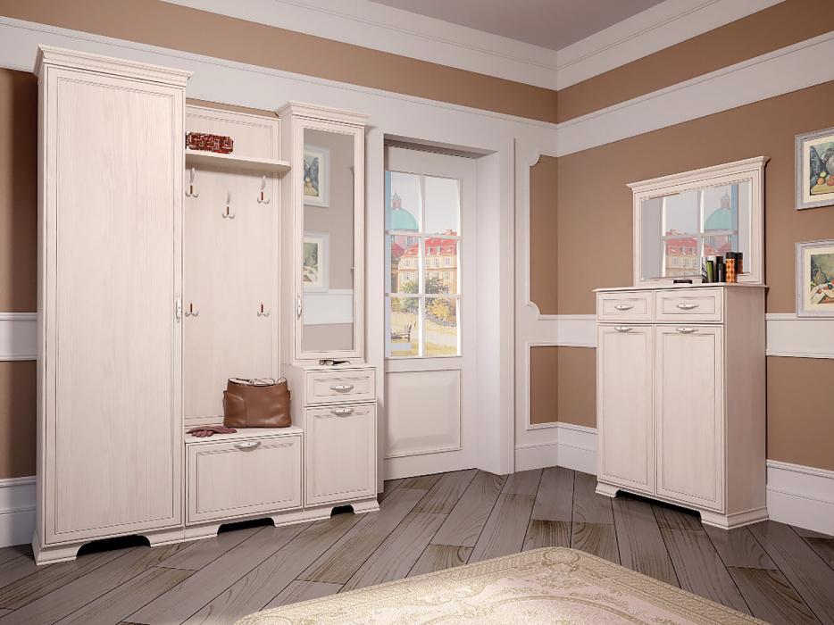 Шкафы распашные, Шкаф навесной с зеркалом Венеция 28