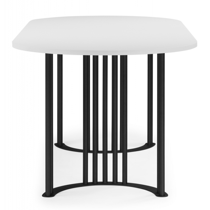 Обеденные столы, Стол Хьюго О 180 х 90 (черные ноги)