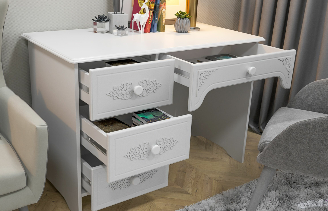 Прямые, Стол письменный Ассоль АС-6 левый