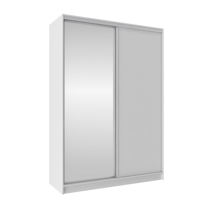 Шкафы-купе 2-х дверные, Шкаф-купе 2-дв  Домашний 1600 зеркало/лдсп  (в2295*ш1600*г595)