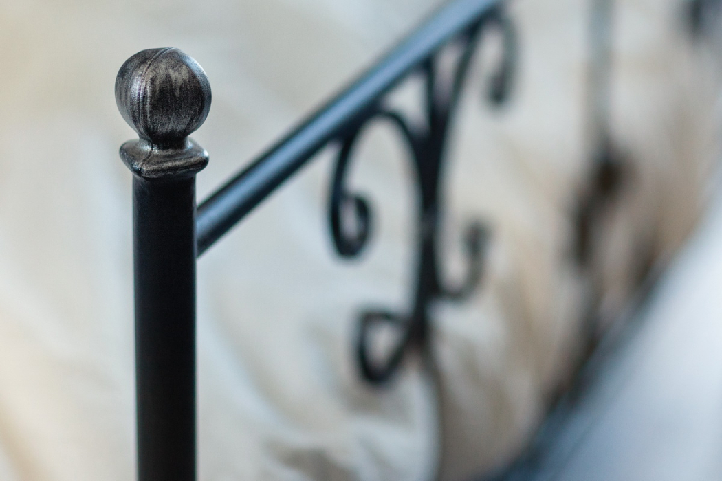 Кованые кровати, Кованая кровать Симона 1.4 с одной спинкой