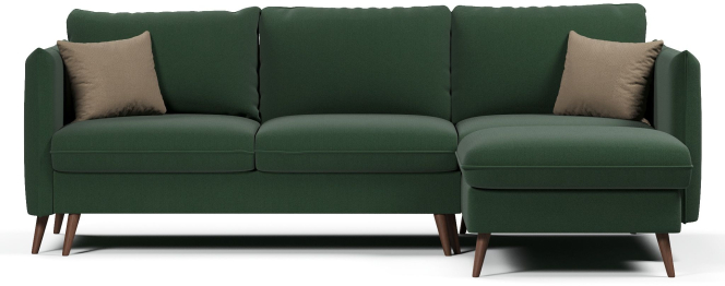 Диван угловой Пекин еврокнижка, велюр