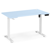 Прямые компьютерные столы, Компьютерный стол Маркос с механизмом подъема 140х80, белый