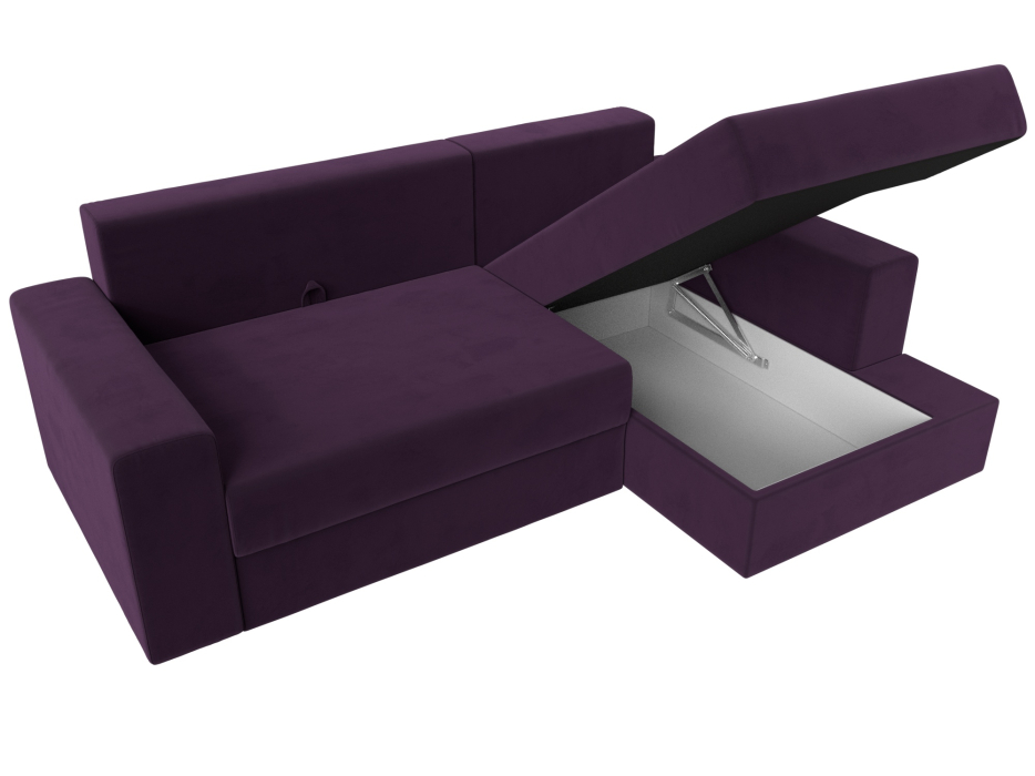 Диваны угловые в гостиную, Угловой диван Майами правый угол, велюр