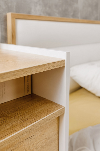 Спальные гарнитуры, Спальня Айрис. Комплект 1, дуб золотистый