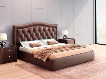 Кровать Грация в базовых тканях, с основанием и без подъемного механизма, 160х200