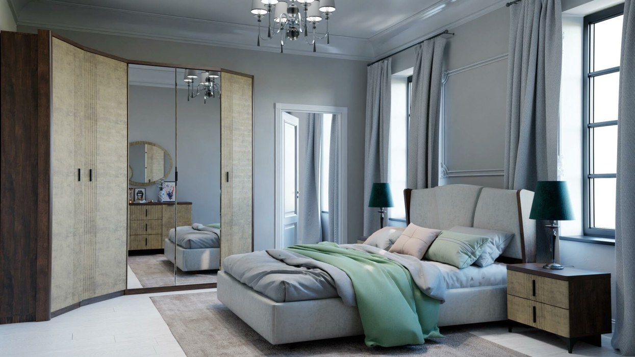 Прикроватные тумбы, Тумба прикроватная Шер ТП-2301, дуб апрель темный/лофт голдэн пэлас