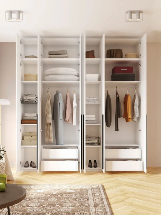 Шкафы распашные, Шкаф распашной 6-ти дверный с антресолью София 2600х2400х520 мм