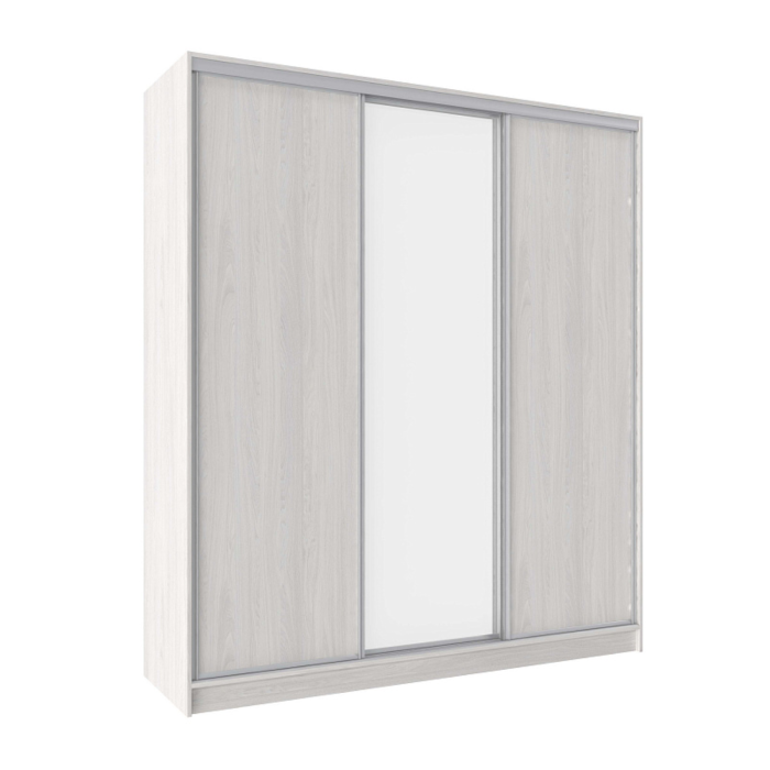 Шкафы-купе, Шкаф-купе 3-дв  Домашний 2000 зеркало/лдсп  (в2295*ш2000*г595)