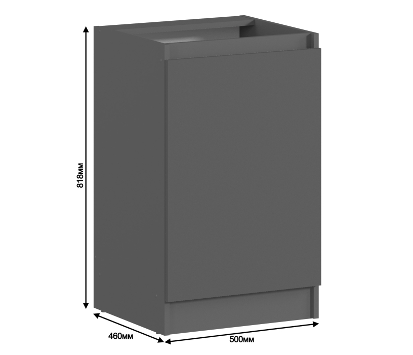 Напольные, Стол Леон 1 дв 50х82 см
