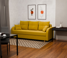 Диваны еврокнижки, Прямой диван Генри,еврокнижка,велюр