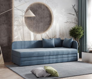 Диван прямой Ава 3 нераскладной,велюр