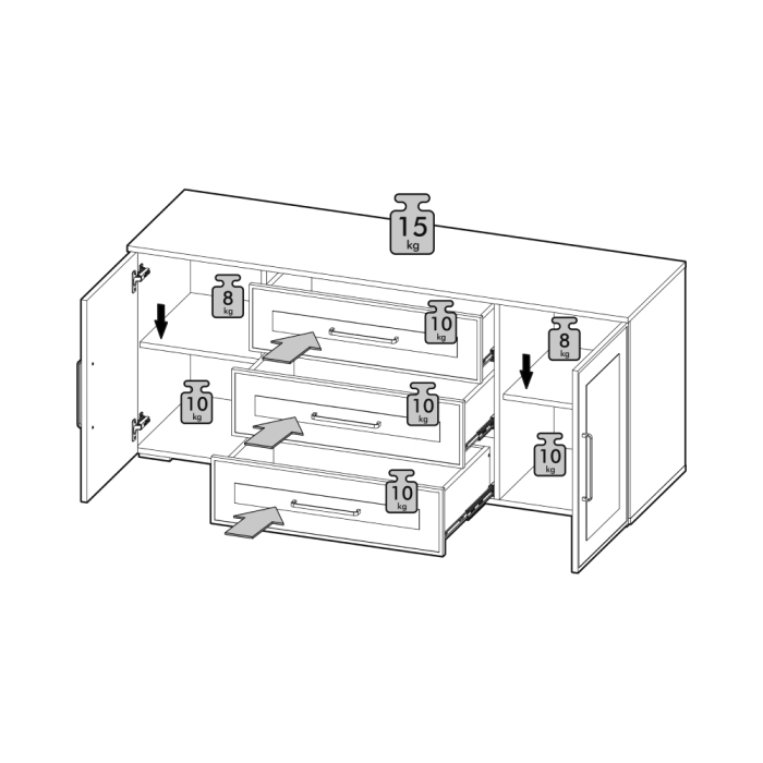 Стенки для гостиной, Гостиная Антеро. Комплектация 2