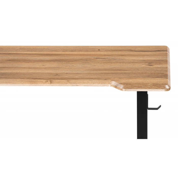 Прямые компьютерные столы, Компьютерный стол Маркос с механизмом подъема 140х80х75, черный