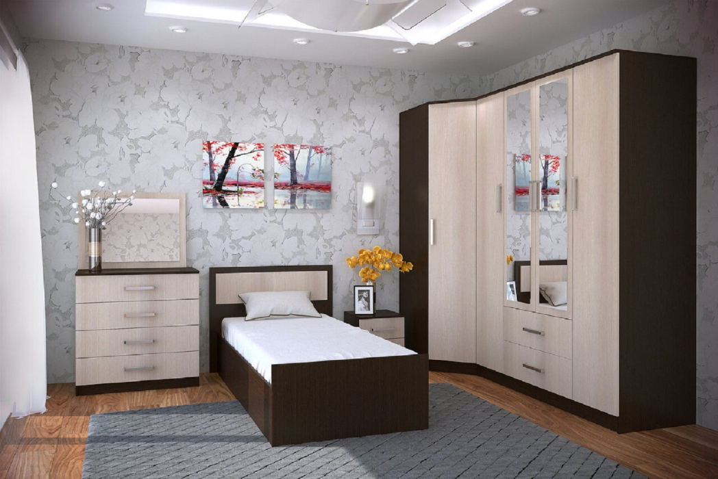 Кровати, Кровать 90х200 с проложками ДСП Фиеста LIGHT
