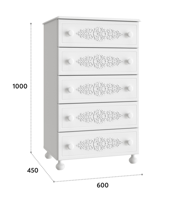Комоды, Комод Ассоль АС-62