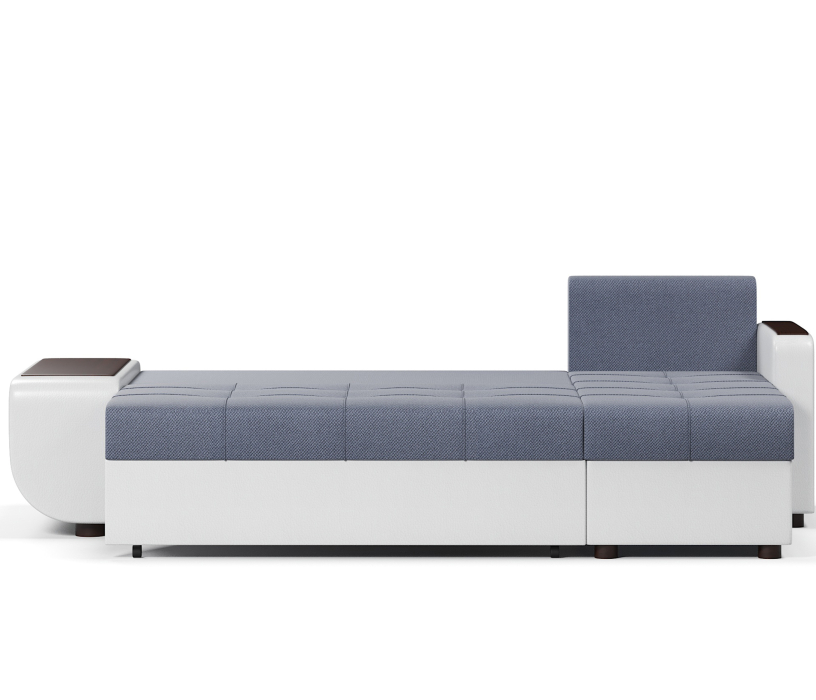 Диваны угловые в гостиную, Диван-кровать угловой Атланта со столиком еврокнижка,велюр+экокожа