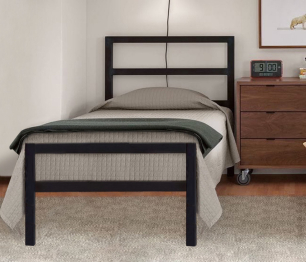 Кровать в стиле лофт Аристо 0.9