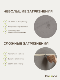 Бескаркасный диван-кровать Клиффорд Макси 2000*1900 мм велюр