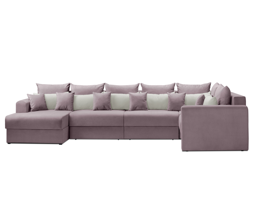 Диваны угловые в гостиную, Диван модульный со спальным местом Мэдисон П-образный