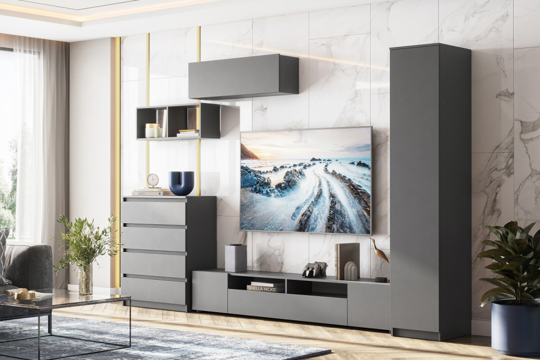 Настенные полки, Полка книжная навесная Денвер