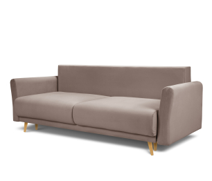 Диван кровать прямой со спальным местом "Мия", микровелюр