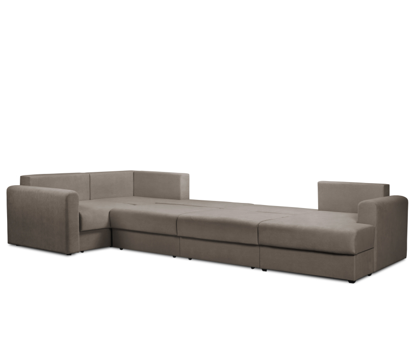 Диваны угловые в гостиную, Диван модульный со спальным местом Мэдисон П-образный