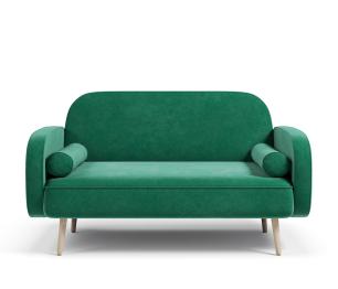 Диван прямой нераскладной Бержер, велюр