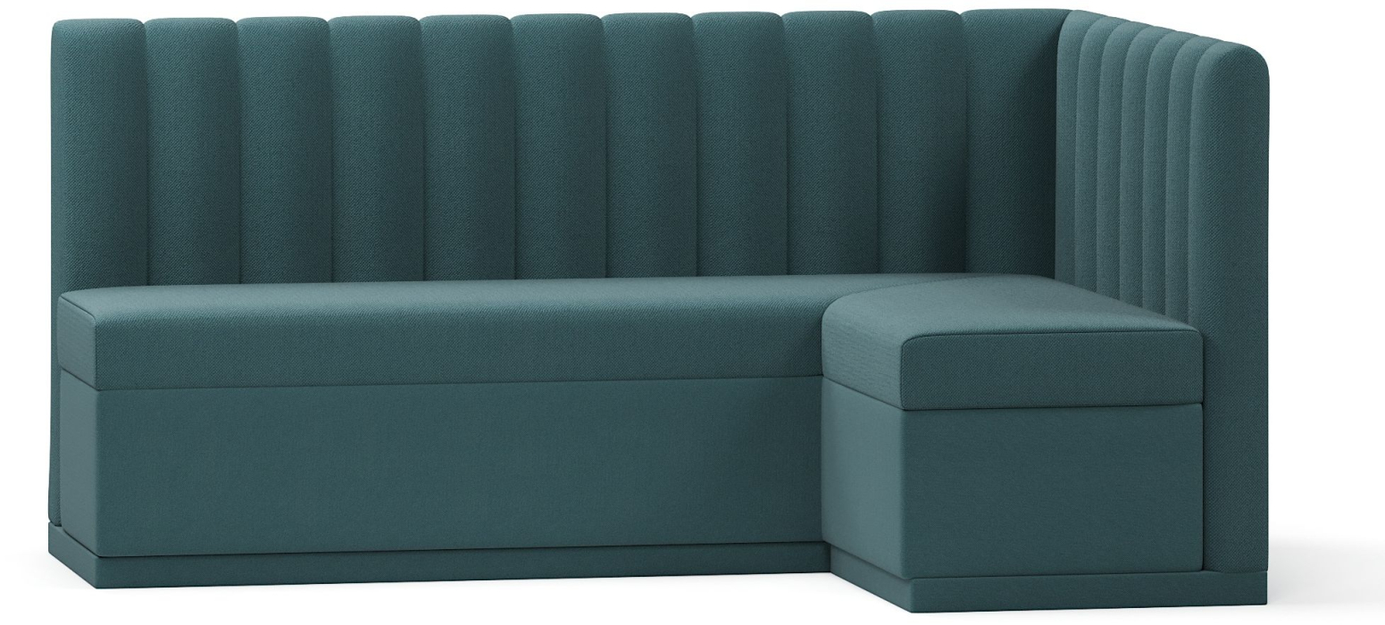 Диваны угловые, Кухонный угловой нераскладной диван Кафф, велюр