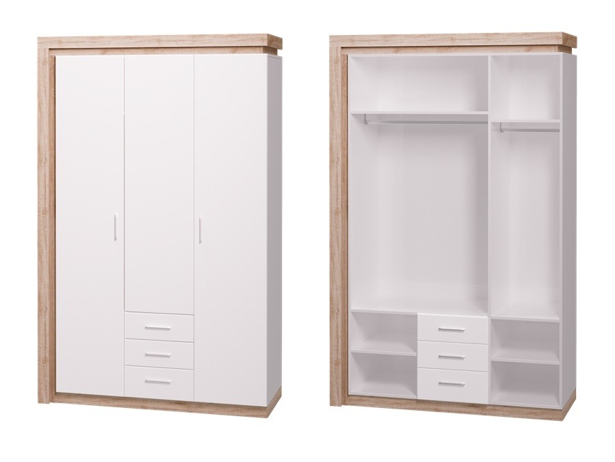 Шкафы распашные, Шкаф 3-х дверный 15 Люмен