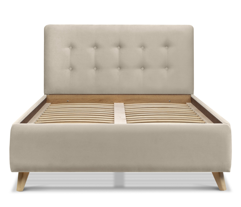 Кровати с мягким изголовьем, Кровать с мягкий изголовьем Адель 1,2, микровелюр