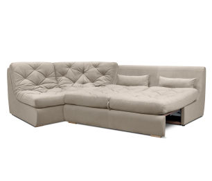 Модульный угловой диван Борнео со спальным местом, велюр