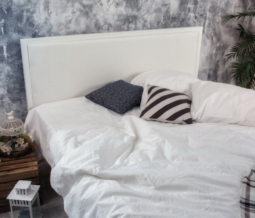 Кровати 140х200, Кровать в стиле лофт Лоренцо 1.4 (Белый)