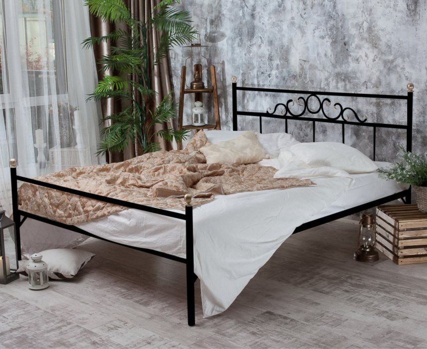 Кованые кровати, Кованая кровать Сандра1.4 с одной спинкой