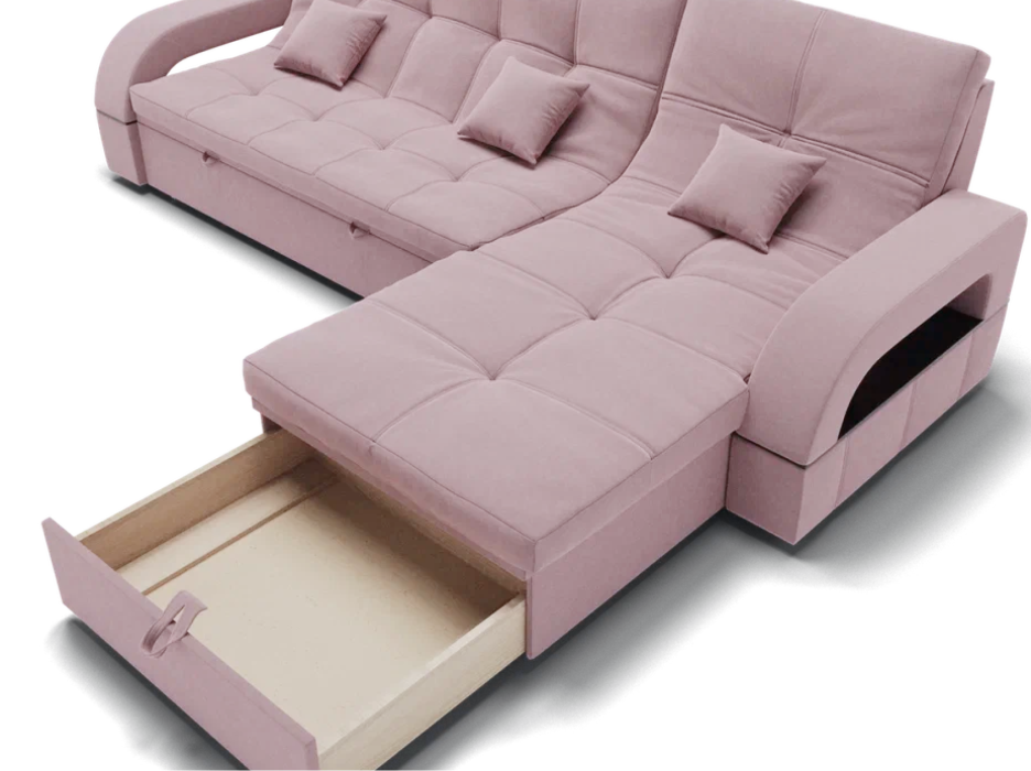 Диваны модульные угловые, Модульный диван Майами-2,микровелюр,антивандальная ткань,венеция