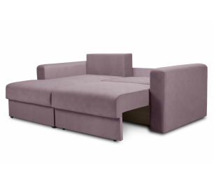 Диван угловой еврокнижка со спальным местом Мэдисон, микровелюр